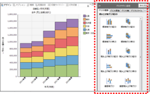 3.グラフ：デザイン設定